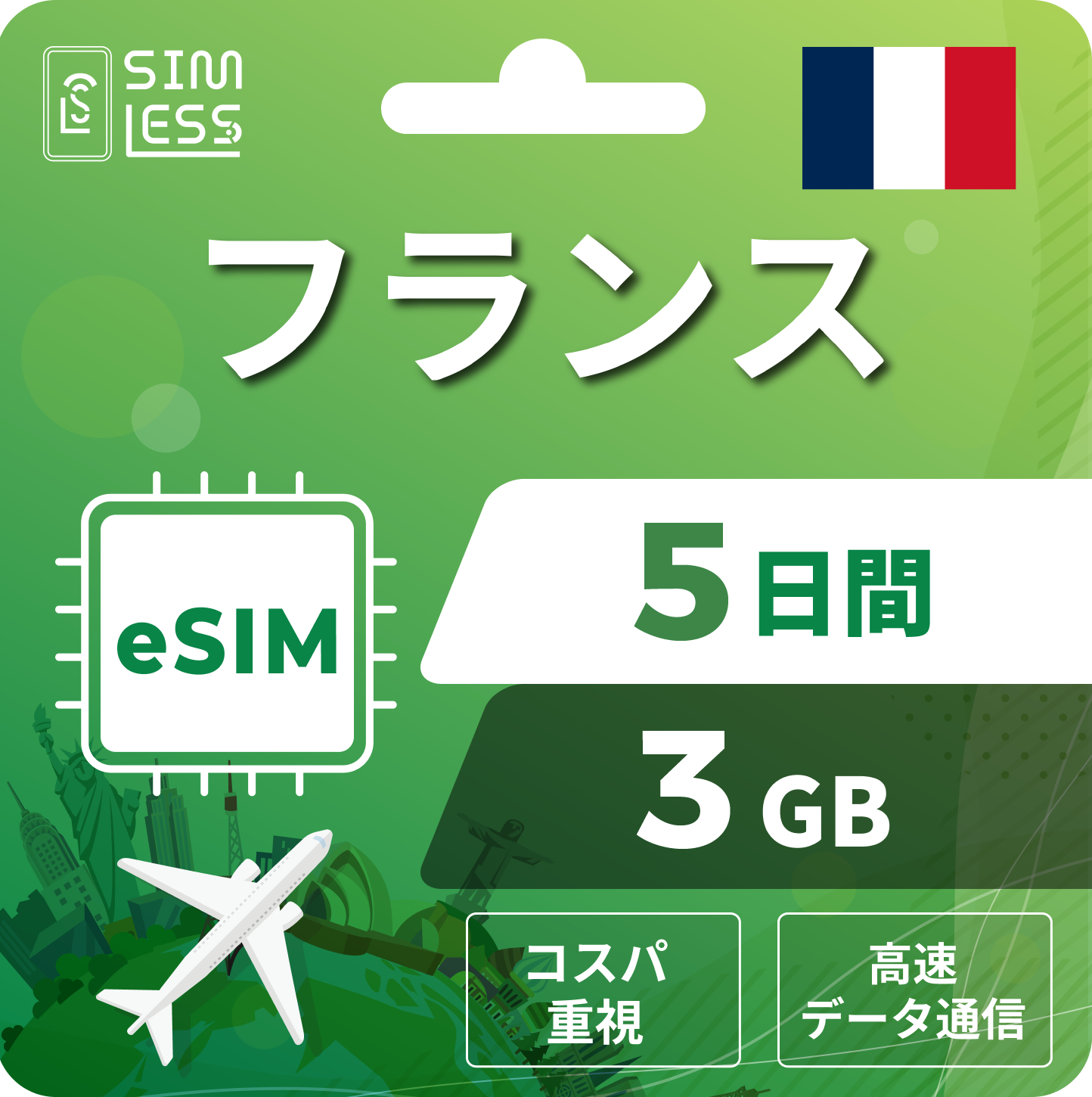 フランス eSIM