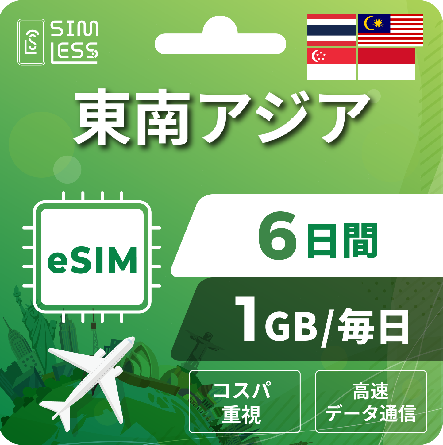 東南アジア eSIM