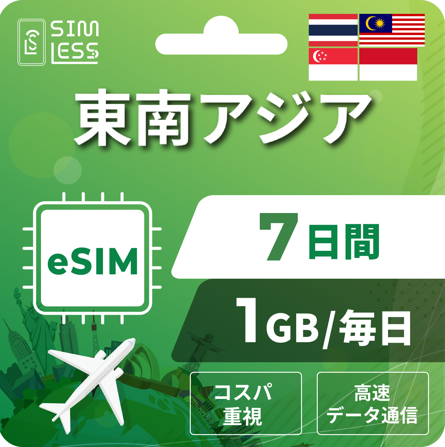 東南アジア eSIM