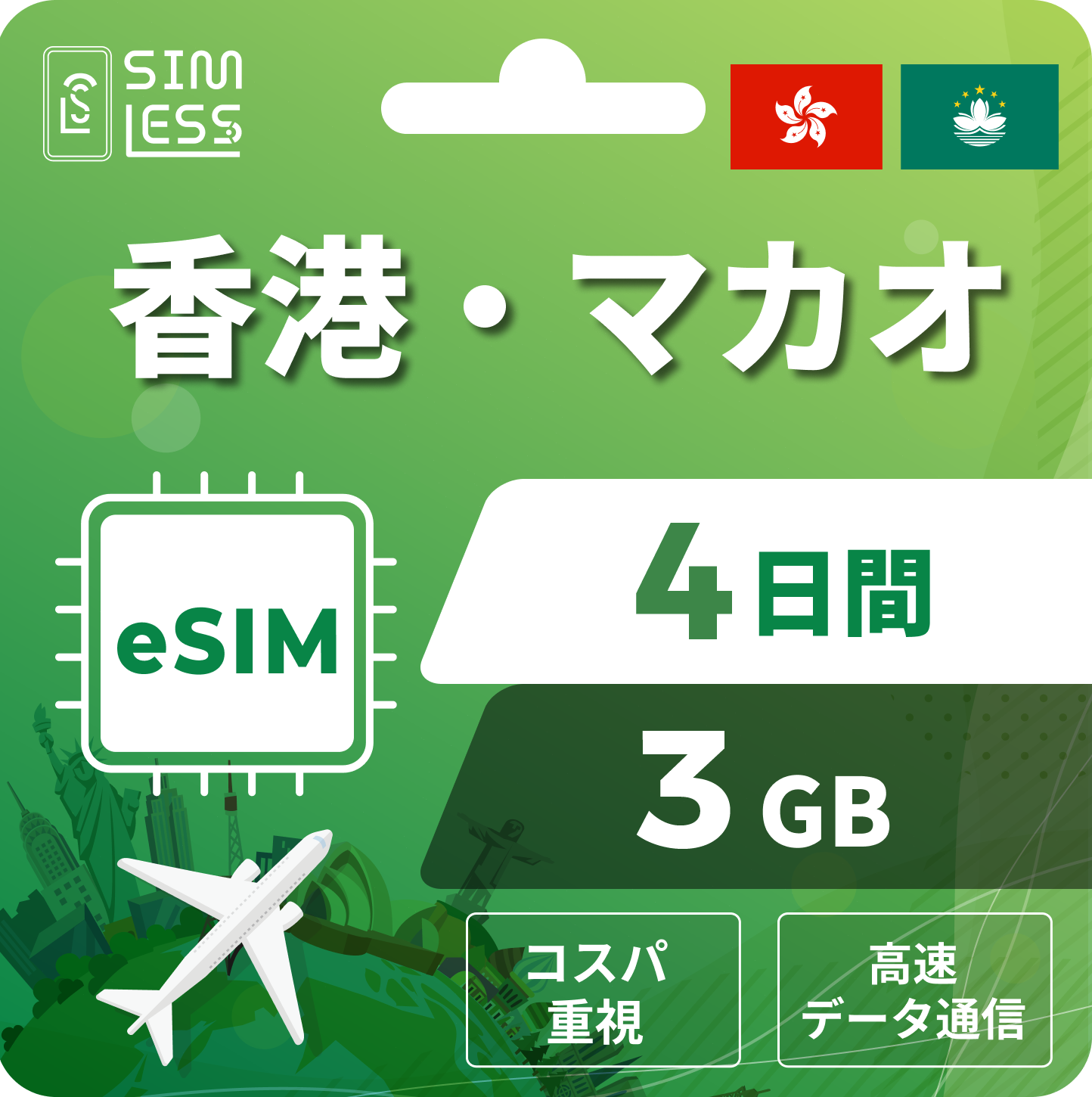 中国・香港・マカオ eSIM